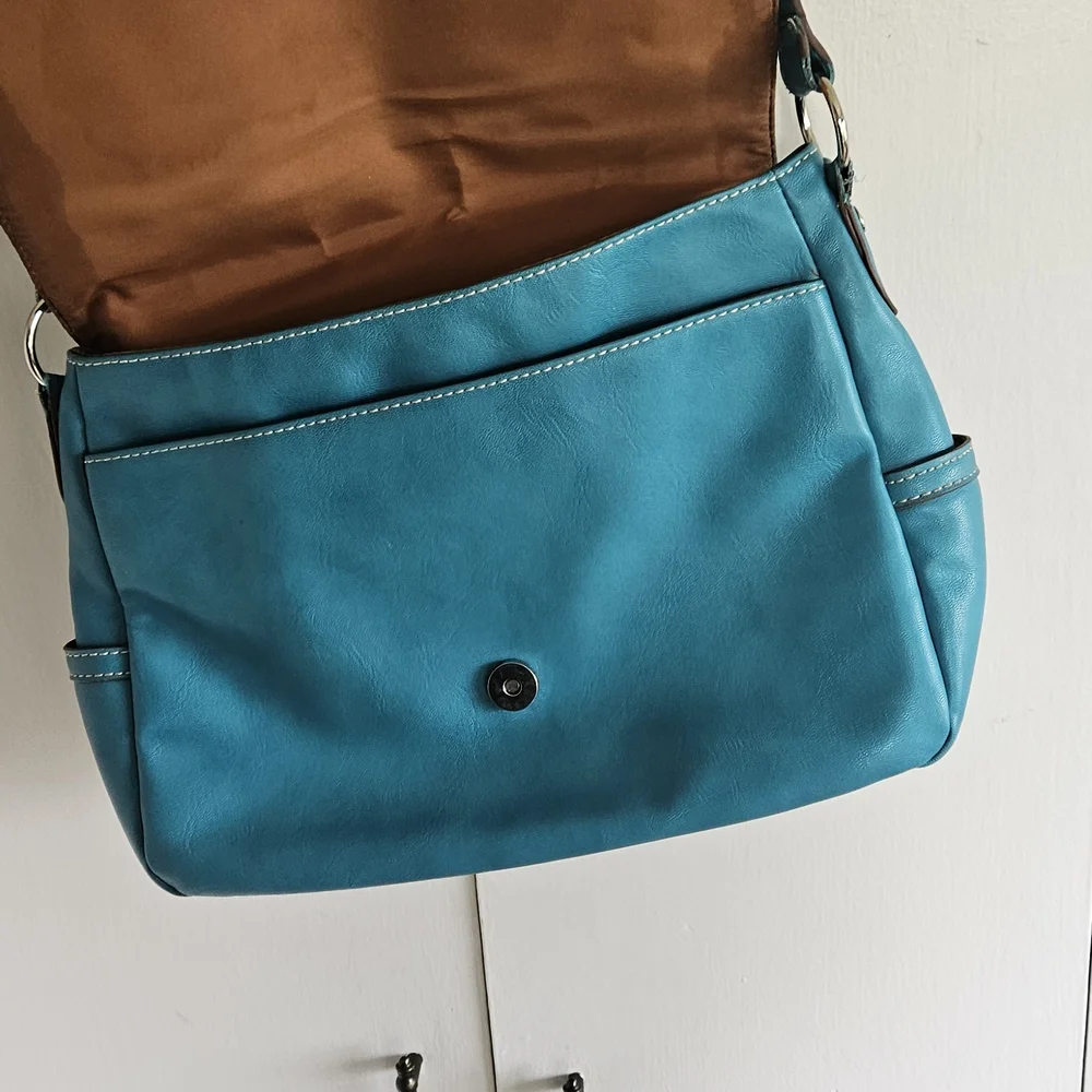 Relic Stylish Teal Blue Shoulder Bag - Picture 9 of 12